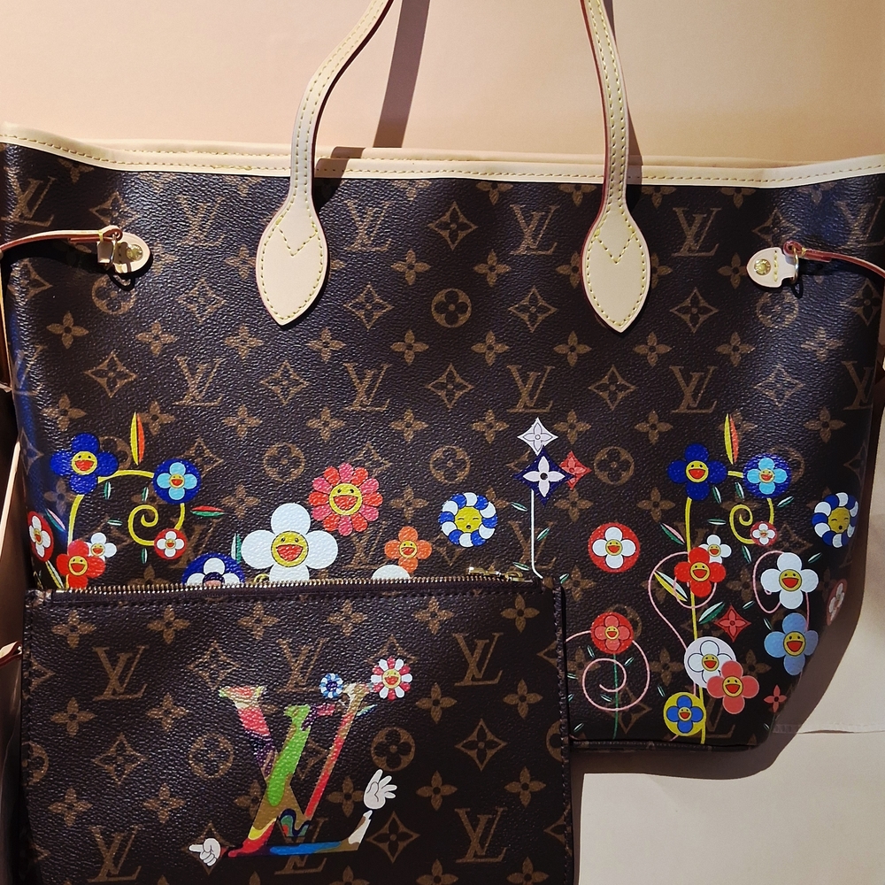 Louis Vuitton Monogram Flower Tote Bag - Brown